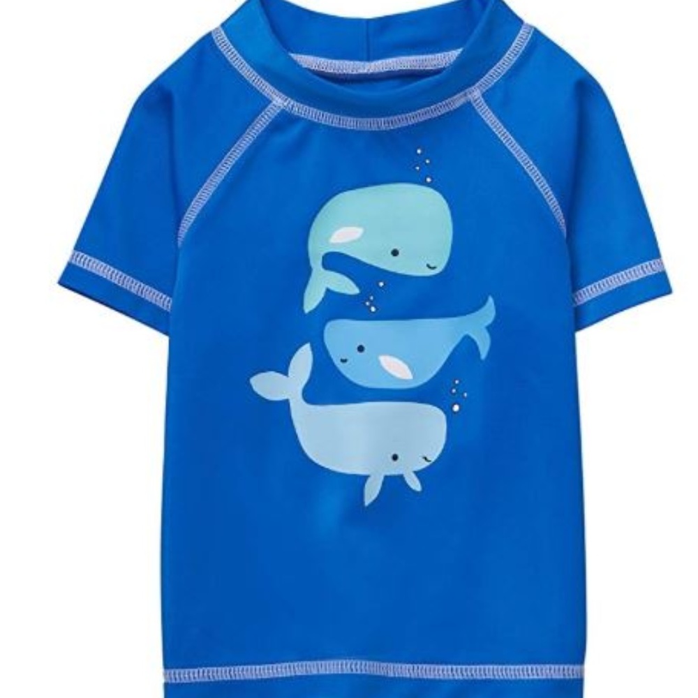 Gymboree Baby Boys Short Sleeve Shirt Whale Print